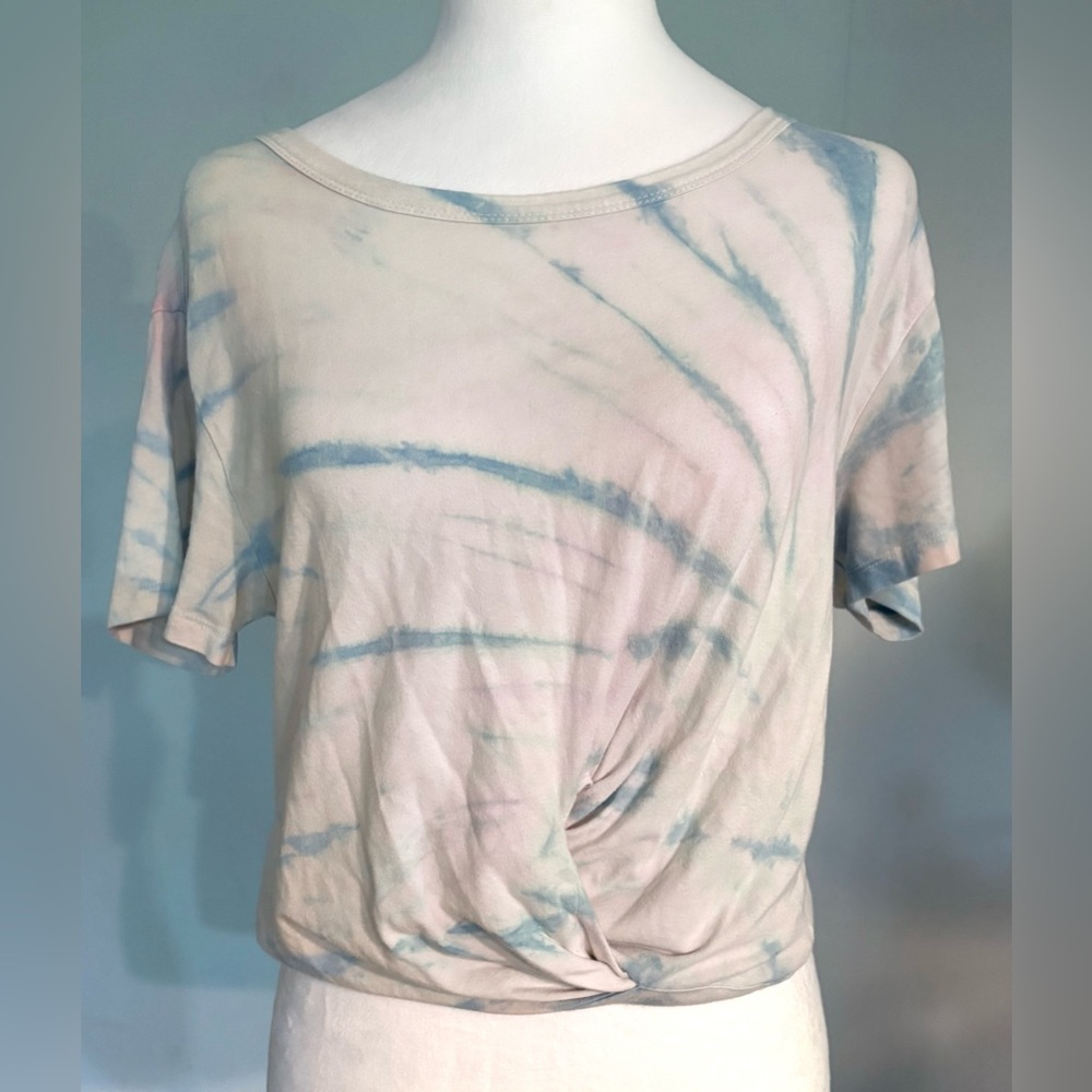 Vintage Havana, Tye Dye, Tie Front Crop Top, Size Small